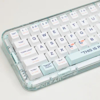 137 Keys This is Plastic Keycaps for Mechanical Keyboard PBT Dye Sub Cherry Profile White GK61 Anne Pro 2