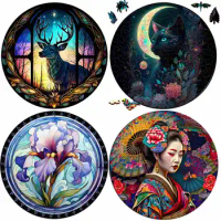 Popular Japanese Woman Jigsaw Wooden Puzzle Children'S Puzzle Gifts Unique Family Puzzle Games Wooden Diy Crafts Games