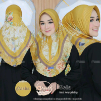 Alesha Hijab - SELA PET Jilbab Khimar Printing Flower By Alsha Hijab