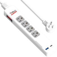 【iPlus+ 保護傘】1開4插USB快易充電組/延長線-2.7m(PU-3141U.type c)