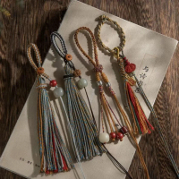 New Chinese style car keychain Tibetan style keychain, hand-woven, national style, keychain, phone s