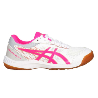 ASICS ATTACK HYPERBEA 4 女桌球鞋-童鞋 亞瑟士 1073A056-101 白灰螢光粉