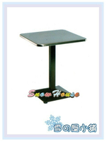 ╭☆雪之屋居家生活館☆╯AA838-11 2尺方烤黑方盤S餐桌(430白鐵面)/飯桌/置物桌/咖啡桌