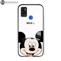 Ốp Cho TECNO SPARK 6 AIR SPARK5AIR, Ốp Lưng Kính Cường Lực Cứng Họa Tiết Mickey, Ốp Bảo Vệ Lai Chống