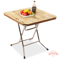 簡易折疊桌餐桌家用實木小戶型餐桌圓形飯桌正方形可吃飯伸縮桌子
