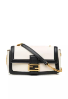 Fendi Pre-Loved Fendi Bicolor Leather Chain Baguette