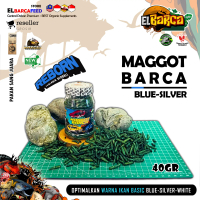 Pakan Ikan Predator Maggot Barca Super Blue 40gr Grade A untuk Channa Stewarti Pulchra Andrao Aurant