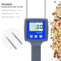 TK100GF Digital Grain Flour Moisture Meter Starch Moisture Tester Wheat Flour Corn Flax Oats Flour Humidity Detector Analyzer