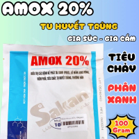 Amox 20% đặc trị tiêu chảy, tụ huyết trùng phân xanh, phân trắng, ecoli, viêm ruột gia súc, gia cầm 