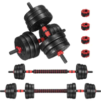 Adjustable Dumbbell Set, 22/44/66/88lbs Free Weights Dumbbells for Home Gym, 4 in 1 Set, Barbell Set, Dumbbell Set