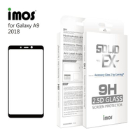 【愛瘋潮】iMos SAMSUNG Galaxy A9 2018  2.5D 滿版玻璃保護貼 美商康寧公司授權 螢幕保護貼
