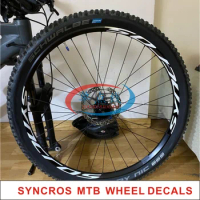 Bicycle Mountain bike SYNCROS wheel set sticker mtb bicycle decals Bike 26-27.5-29inch Wheel Decorative Sticker Set