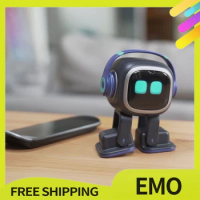 Emo Robot Pet Emopet Intelligent Emotional Voice Interaction Accompanies Ai Desktop Children'S Electronic Pet Kids Birthday Gift