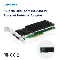LR-LINK 9902BF-2QSFP+ Dual Port 40GB NIC PCI-Express Ethernet Server Adapter Fiber Optical Network Card Intel XL710QDA2