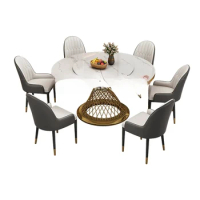 Mobiles Nordic Dining Table Round Restaurant Conference Luxury Marble Coffee Table Modern Coffee Coiffeuse Dining Room Sets