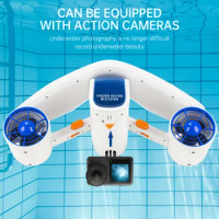 Electric Underwater Sea Scooter Water Sports Diving Underwater Propeller 2 Speed Level Underwater Booster For Most Action Camera
