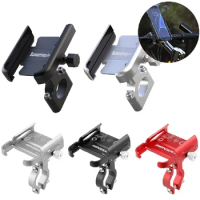 Bike Phone Holder Aluminum Alloy Mobile Phone Support 360 Rotation MTB Bicycle Motorcycle Handlebar Mount Accessories