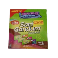 Roma Biskuit Sari Gandum Sandwich Food Snack Wafer Biscuit Cemilan Coklat Makanan