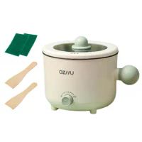 Electric Cooking Pot Nonstick Dry Protection Household Portable 1.8L Electric Rice Cooker for Pasta Eggs Oatmeal Cooking