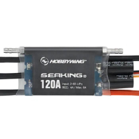Genuine Hobbywing Seaking Pro 120A Waterproof Brushless ESC for Boats SeaKing-120A-Pro (Professional Edition)