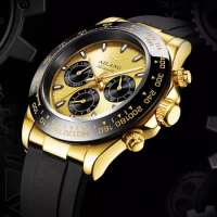 AILANG Brand 2023 New Fashion Men's Mechanical Watches Sports Silicone Strap Waterproof Luminous Luxury Automatic Wristwatch