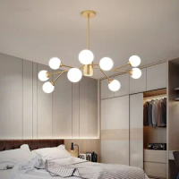 Magic Beans Simple Modern Living Room Lamp Master Bedroom Room Creative Simple Atmosphere Restaurant Molecular Lamp