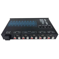 Auto Square 9 Band Graphic Equalizer Full Series Car Amplifier Equalizer+Adjustable Filter