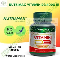 NUTRIMAX VITAMIN D3 4000 IU 60 TABLET D3 4000 IU VITAMIN IMUN TULANG
