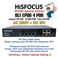 PROMO SPESIAL EDITION 1G OLT HISFOCUS 4EPON  POWER AC - DC EXTRA COLEN STABIL Splitter Pc