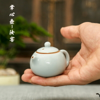 宜興紫砂迷你小茶壺指尖壺小號袖珍茶具茶寵擺件茶道桌面茶盤擺設1入