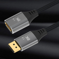 สายเชื่อมต่อแบบผู้ชาย–ผู้หญิง 1.4/8K 60Hz และสายขยาย 4K 144Hz สำหรับการเชื่อมต่อกับคอมพิวเตอร์ ทีวี