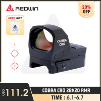 Red Win Cobra CRO 28x20 RMR Red Dot Sight Multi Reticle Motion Sense Battery On Top Mechanical AD for GLOCK Taurus 9mm .45Pistol