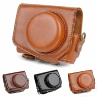 Leather Camera Case For Canon PowerShot G7X Mark2 G7XII G7X II Digital Camera Bag Cover