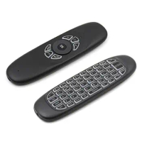 Backlit Version Of The Mini Colorful Keyboard Mouse C120 Wireless Air T10 Backlit Voice Flying Mouse Keyboard Remote Control