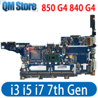 For HP Elitebook 850 G4 840 G4 Laptop Motherboard Mainboard with I3 I5 I7 7th Gen CPU UMA 6050A2854301 Motherboard DDR4