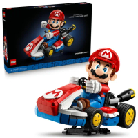 【LEGO 樂高】超級瑪利歐系列 72037 瑪利歐賽車: 瑪利歐＆標準車(瑪利歐賽車 汽車模型 賽車玩具 積木)