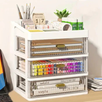 Drawer Storage Desk Organizer Stationery Transparent Office Supplies Organizers Accessories Box Plastic Organizing Boxes School