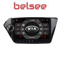 Belsee 2 Din Android 9.0 Ram 4G Rom 64G Car GPS Radio Navigation Multimedia Player for Kia Rio K2 2010 2011 2012 2013 2014 2015