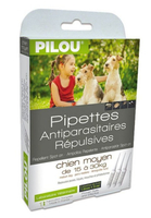 法國皮樂Pilou 第二代加強配方-非藥用防蚤蝨滴劑-中小型犬用 3mlx3支『寵喵樂旗艦店』
