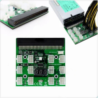 Power Module Breakout Board For HP 750W 1200W PSU Server Conversion +12pcs 6Pin To 8Pin Cable BTC Video Card