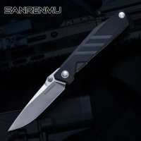 SANRENMU SRM 1158 Pocket Folding Knife 8cr13 Steel Blade Outdoor Camping Hunting Survival Fishing Tactical Edc Tool CS GO