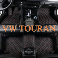 適用福斯VW Touran腳踏墊 土狼地墊 包覆式 專用全包圍皮革 Volkswagen  隔水墊 環保 耐用