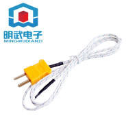 表面熱電偶K型感溫探頭露體溫度感測器耐高溫測溫線1米