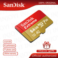 Sandisk extreme plus micro sd Card A2 U3 V30 64GB 128GB 256GB memory card 160MB / s Class10 TF flash Card carte micro sd