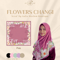 FLOWERS CHANGI Scarf by Aulia Moslem Boutique Jilbab