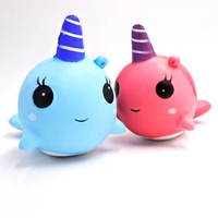 Kawaii Squishy Unicorn Whale Animal Squishy Cute Bread Cake Scented Slow Rising Soft Squeeze Toy Fun for Kid Gift