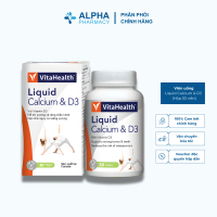 Viên Uống VitaHealth Liquid Calcium & D3 Hỗ Trợ Xương Chắc Khỏe – Hộp 30 Viên
