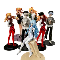 NEON GENESIS EVANGELION Anime Figure GK Asuka Langley Soryu Ayanami Rei Action Figure Toys for Kids Gift Collectible Model Dolls