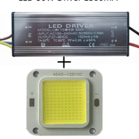 LED Product Flip-Chip COB Hight Power Full Watts 10W 20W 30W 50W Lamp Beads chips + LED power supply Led Driver For Floodlight