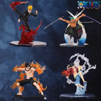 4 Styles Anime One Piece Figure Sanji Luffy Ace Zoro PVC Collectible One Piece Action Figure Model Toys